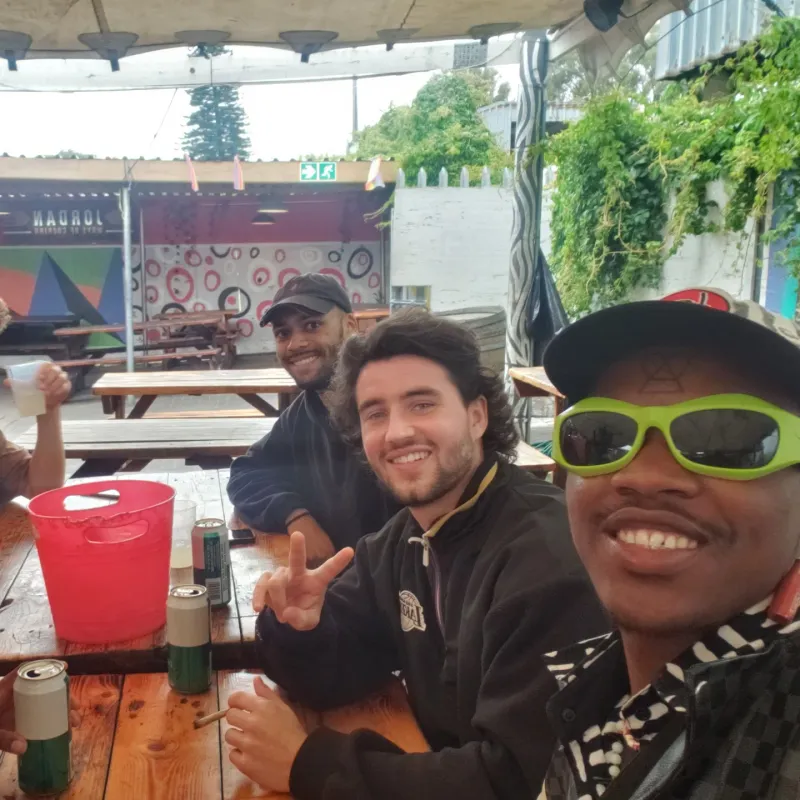 Guests with drinks at the Jordan restaurant