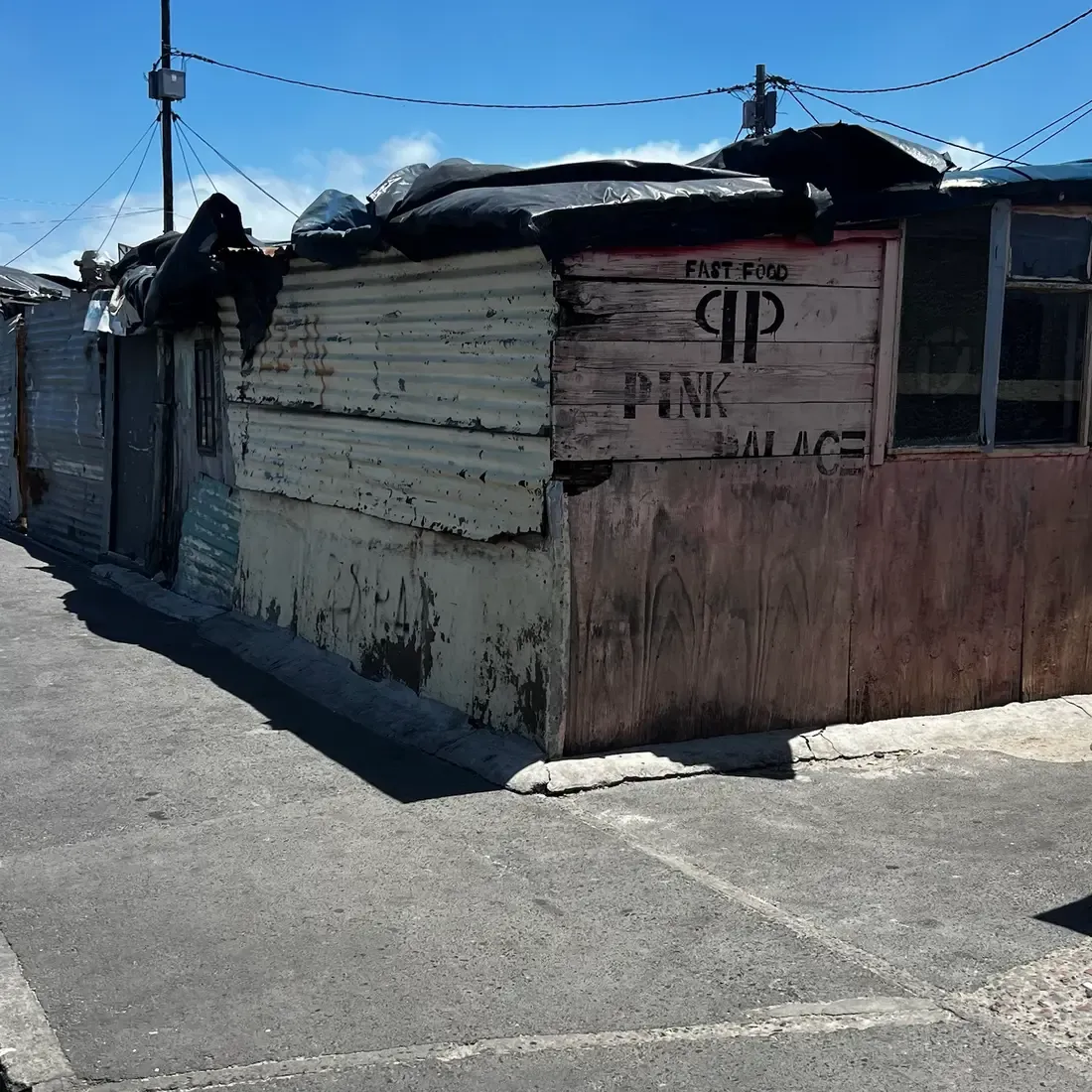 The pink fast food shack on a Langa corner